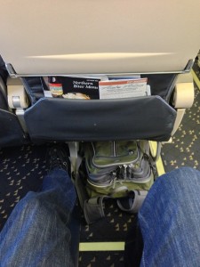 Leg room in the exit row on 737-800