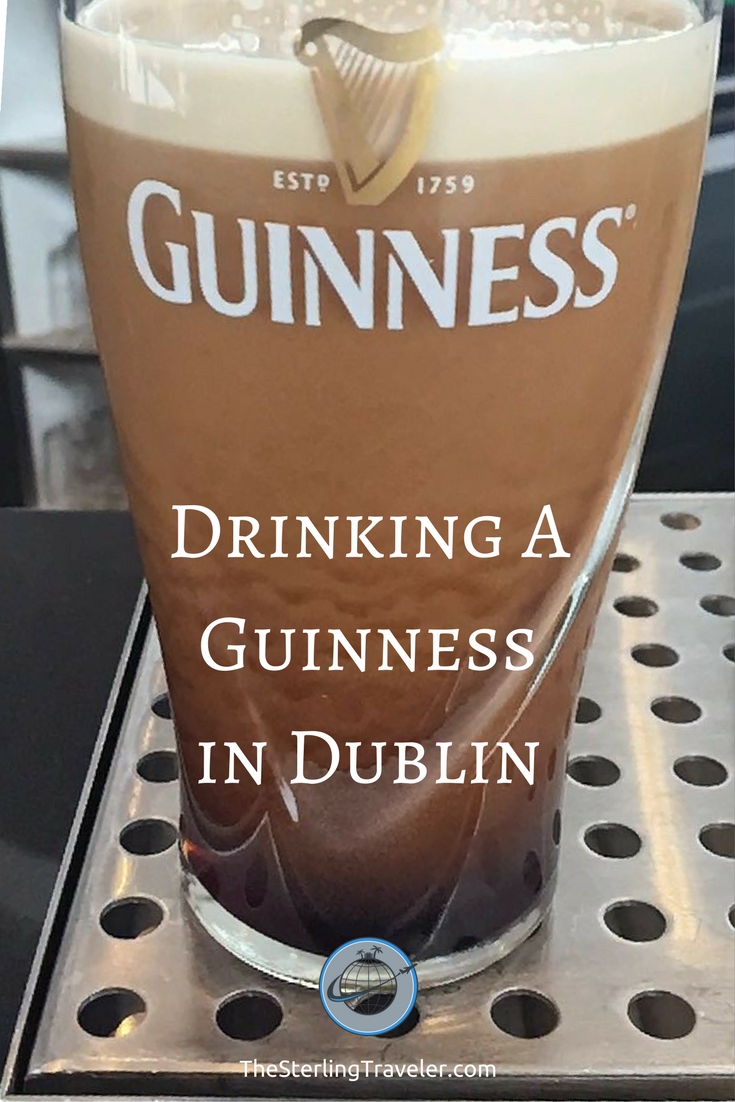 Drinking a Guinness in Dublin